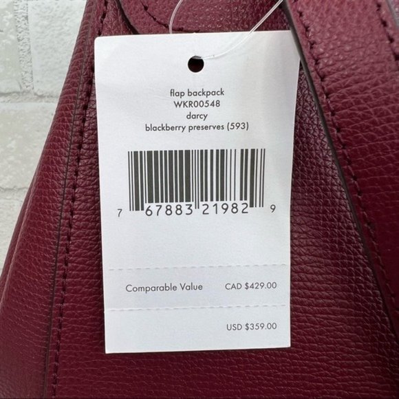 Kate Spade Flap Backpack & Large Slim Bifold Wallet - Picture 9 of 13